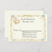 RSVP-Karte für Vintage Babydusche RSVP Karte (Vorne/Hinten)