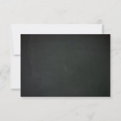 RSVP-Karte für Vintage Chalkboard-Hochzeiten RSVP Karte (Rückseite)