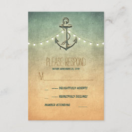 RSVP-Karte für Vintage Hochzeiten RSVP Karte