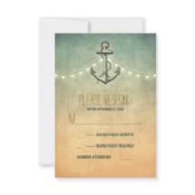 RSVP-Karte für Vintage Hochzeiten
