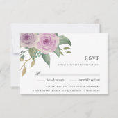 RSVP-Karte für Violet & Sage RSVP Karte (Vorderseite)