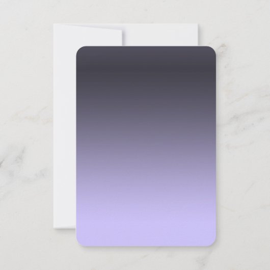 RSVP-Karte für violette Wasserfarben RSVP Karte (Rückseite)