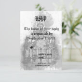 RSVP-Karte für Wasserfarben Einladung (Stehend Vorderseite)