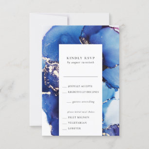 RSVP-Karte für Wasserfarben mit Wahlmöglichkeiten RSVP Karte