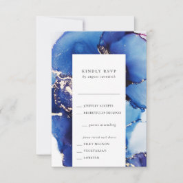 RSVP-Karte für Wasserfarben mit Wahlmöglichkeiten RSVP Karte