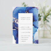 RSVP-Karte für Wasserfarben mit Wahlmöglichkeiten RSVP Karte (Stehend Vorderseite)