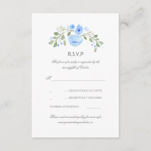 RSVP-Karte für Wasserfarbensehen RSVP Karte