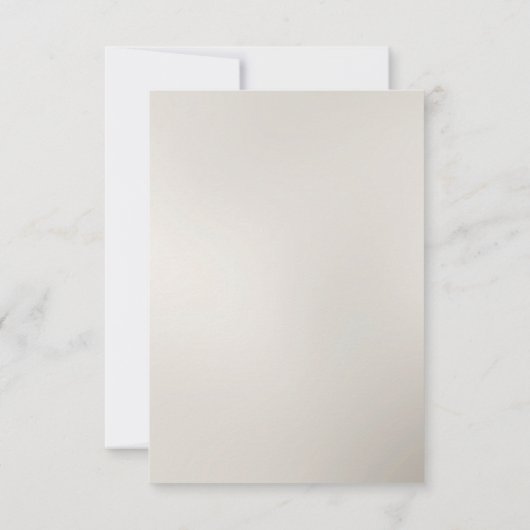 RSVP-Karte für weißes Gold RSVP Karte (Rückseite)