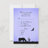 RSVP-Karte für Western-Event mit Auswahlmöglichkei RSVP Karte (Vorderseite)