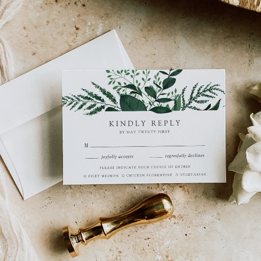 RSVP-Karte für Wildwaldessen RSVP Karte