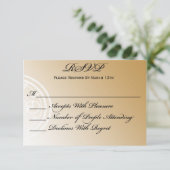 RSVP-Karte für zeitloses Party RSVP Karte (Stehend Vorderseite)