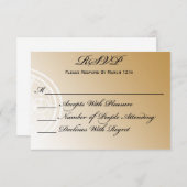 RSVP-Karte für zeitloses Party RSVP Karte (Vorne/Hinten)