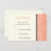 RSVP-Karte für Zierkorallen RSVP Karte (Vorne/Hinten)
