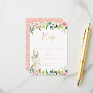 RSVP-Karte - Hellblütenblüte Begleitkarte
