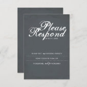 RSVP-Karte, Hochzeitsseite RSVP Karte (Vorne/Hinten)