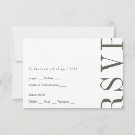 RSVP-Karte im Editorstil RSVP Karte