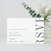 RSVP-Karte im Editorstil RSVP Karte (Stehend Vorderseite)