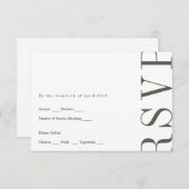 RSVP-Karte im Editorstil RSVP Karte (Vorne/Hinten)