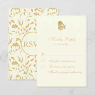RSVP-Karte im Vintagen Stil RSVP Karte