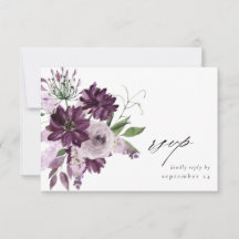 RSVP-Karte "lila & Lavendel"