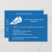 RSVP-Karte mit Bullhorn RSVP Karte (Vorne/Hinten)