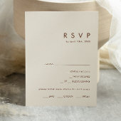 RSVP-Karte mit einfacher Wüste, natürlichem Weißes RSVP Karte