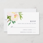 RSVP-Karte mit Federblendblush RSVP Karte (Vorderseite)