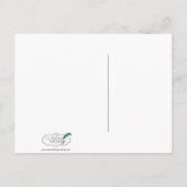 RSVP-Karte mit floraler Blüh Einladungspostkarte (Rückseite)