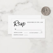 RSVP-Karte mit # Hinzugefügter Teilnahme Mitteilungskarte (Vorderseite/Rückseite Beispiel)