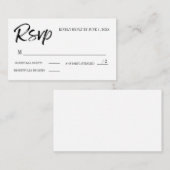 RSVP-Karte mit # Hinzugefügter Teilnahme Mitteilungskarte (Vorne/Hinten)