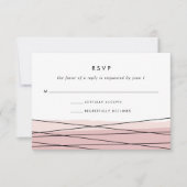 RSVP-Karte mit Linearblush RSVP Karte (Vorderseite)