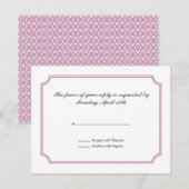 RSVP-Karte mit mittelalterlichem Cross-Muster RSVP Karte (Vorne/Hinten)