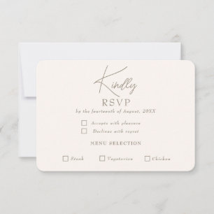 RSVP-Karte mit niedriger Priorität Dankeskarte