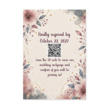 RSVP-Karte mit QR-Code-Antwort