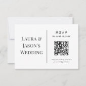 RSVP-Karte mit QR-Code bearbeiten RSVP Karte (Vorderseite)