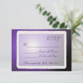 RSVP-Karte mit Vintagem Rand. RSVP Karte (Stehend Vorderseite)