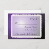 RSVP-Karte mit Vintagem Rand. RSVP Karte (Vorne/Hinten)