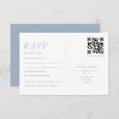RSVP-Karte mit zwei Funktionen und QR-Code RSVP Karte (Vorne/Hinten)