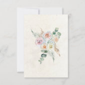 RSVP-Karte Pastel Boho Neutral Floral Wedding RSVP Karte (Rückseite)