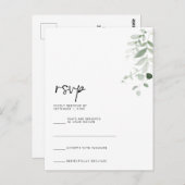 RSVP-Karte Postkarte (Vorne/Hinten)