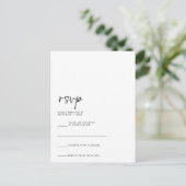 RSVP-Karte Postkarte (Stehend Vorderseite)