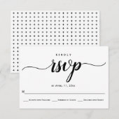 RSVP-Karte RSVP Karte (Vorne/Hinten)