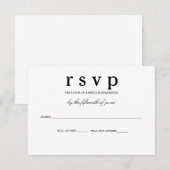 RSVP-Karte RSVP Karte (Vorne/Hinten)