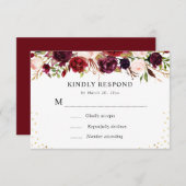 RSVP-Karte RSVP Karte (Vorne/Hinten)