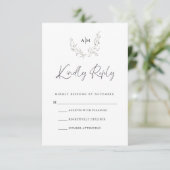 RSVP-Karte RSVP Karte (Stehend Vorderseite)