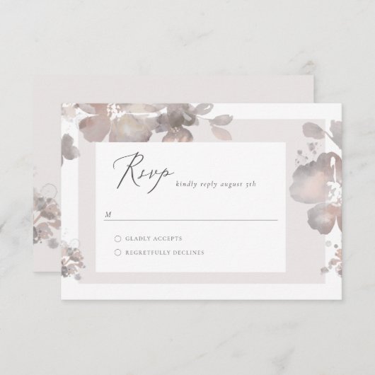 RSVP-Karte RSVP Karte (Vorne/Hinten)