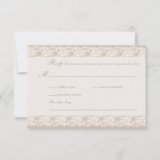 RSVP-Karte RSVP Karte (Vorderseite)