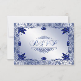 RSVP-Karte Saphire 45. Hochzeitstag RSVP Karte