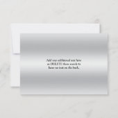 RSVP Karte | Schwarz und Weiß | Silverton (Rückseite)