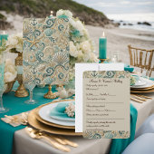 RSVP-Karte von der Perlküsteneleganz RSVP Karte